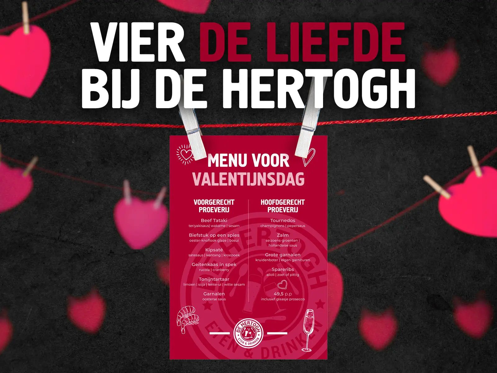 Valentijnsdag bij De Hertogh
